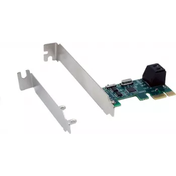 Exsys EX-3519 SATA vezérlő PCIe x1 2 HDD és SSD meghajtóhoz - SATA III 6 Gbit/s