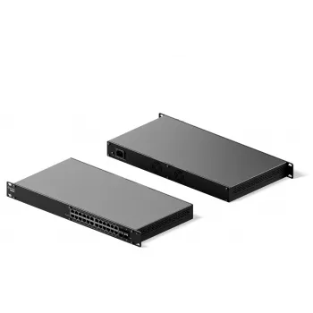 TELTONIKA MENEDZSELT SWITCH SWM282 24X1GB RJ45, 4X1GB SFP, 12 X POE+ 300W ÖSSZESEN
