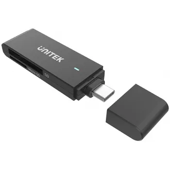 UNITEK USB-C SD és MicroSD kártyaolvasó (Y-9328) – Space Grey