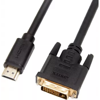 UNITEK kétirányú HDMI – DVI-D kábel 2 m fekete