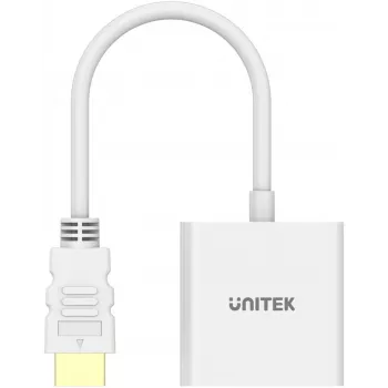 UNITEK HDMI – VGA adapter, Full HD 1080p, 60Hz, fehér