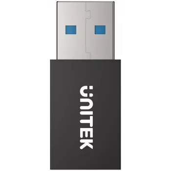 UNITEK USB-A adatblokkoló adapter - csak töltés, fekete