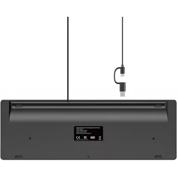 UNITEK SlimTap könnyű vezetékes irodai billentyűzet USB-C/USB-A