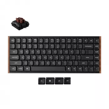 Keychron K3U-H3 75% Milk POM Brown Switch 8K vezeték nélküli mechanikus billentyűzet