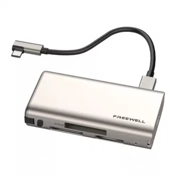Freewell Pro Plus kártyaolvasó USB 3.2 Gen 2 Type-C 10 Gbps SD MicroSD CFexpress Space Gray