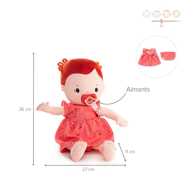 Lilliputiens Rose babababa 36 cm