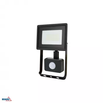 KAFLER KASTEL LED SMD reflektorfény 20W 4000K 1640lm IP65 fekete PIR-érzékelővel