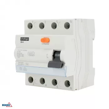 SCHELINGER Residual Current Circuit Breaker RCCB Type A 4P 25A 30mA 10kA VDE