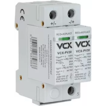 VCX DC C2P 1000V PV30 túlfeszültség-védelmi eszköz 2. típus 2P 1000V DC fotovoltaikus rendszerekhez