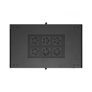 LANBERG 19 inch 27U szabadon álló szerver rack szekrény 600x1000 mm fekete edzett üvegajtó (Flat Pack)