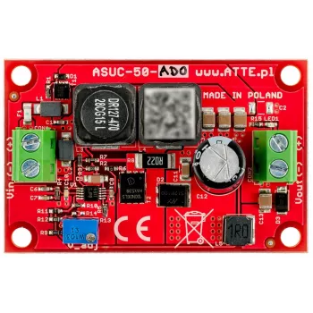 ATTE ASUC-50-AD0-OF DC/DC konverter 50W 10A lecsökkentés 10-30V-ról 5V-ra