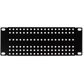 ATTE ADD-RACK10-2U1 10 inch 2U rack szerelőadapter egyenes lyukakkal, fekete