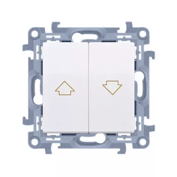 KONTAKT SIMON 10 modul fehér redőnyvezérlő gomb nyíl csavaros csatlakozó 10A 250V