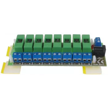 DELTA LZ-8/E Power Distribution Unit, 8 Outputs, 10-30V DC, 8A, Screw Terminal