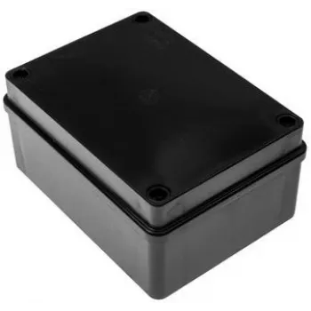 Hermetikus elágazódoboz 150x110x70mm IP65 halogénmentes fekete PAWBOL S-B316C