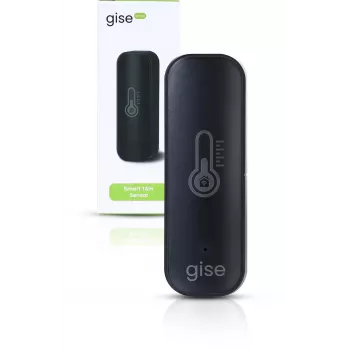 GISE okos hőmérséklet- és páratartalom-érzékelő Wi-Fi fekete | Tuya | GTHS-WF-01-B