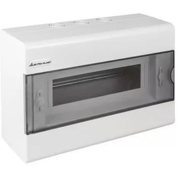 ELEKTRO-PLAST OPATÓWEK SRn-12 fali elosztó 12 modul 1 sor IP40 átlátszó ajtó
