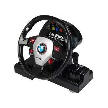 LEAN TOYS távirányítós BMW M3 fehér 2.4G kormányos távirányító 1:18 hang fények