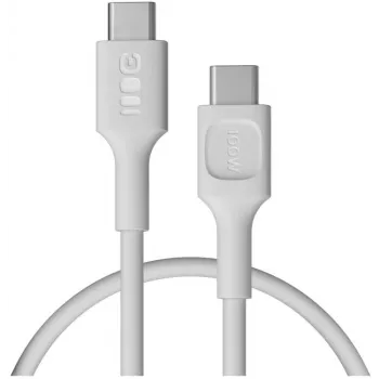 Green Cell PowerFlex USB-C–USB-C kábel 100W PD gyorstöltés 0,3m fehér