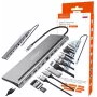 ZENWIRE USB-C hub adapter 12 az 1-ben dokkolóállomás 2x HDMI 4K Ethernet RJ45 USB 3.0 BYL-2211