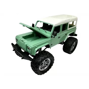 Double E távirányítós autó Jeep R/C, zöld, 7,5 km/h, 1:14, 2,4G