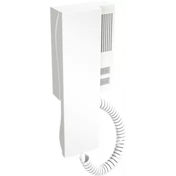 ACO INS-UP UNIFON - 2 gombos audio kaputelefon-kagyló mágneses kagylótartással, fehér