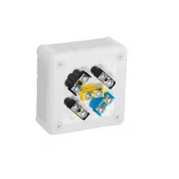 VIPLAST VP-41 fali elosztódoboz 12 bevezetéssel, fehér IP55 98x98x42mm 041-51