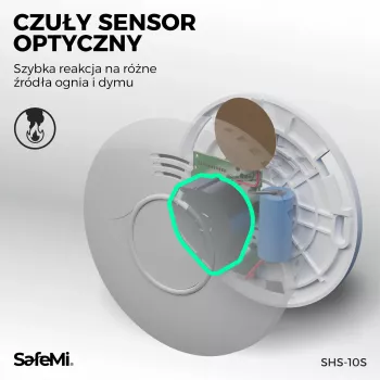 SAFEMI SHS-10W WiFi füstérzékelő, 3 év garancia