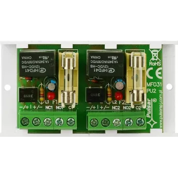 PULSAR AWZ512 relémodul 2x SPDT 12V DC