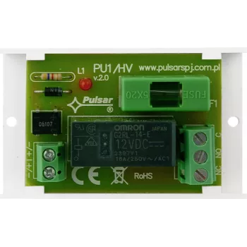 Pulsar AWZ514 relémodul, 1x SPDT, 10-16V DC, 1A, csavaros csatlakozó