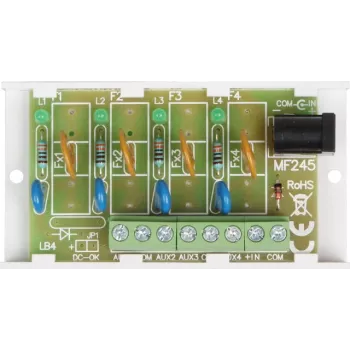 PULSAR AWZ575 biztosítékmodul 8 csatornás 1A üvegbiztosíték 10-30V DC