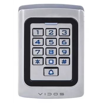 VIDOS kombinációs zár ZS41 olvasóval - önálló beléptetőrendszer, PIN és kártya, IP65