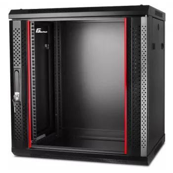 GETFORT CALI 19 inch 12U 600x450 fali ház rack szekrény fekete
