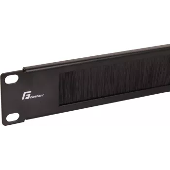 Getfort GF-Brush-RB 1U 19 inch kefés sín rack szekrényekhez - fekete