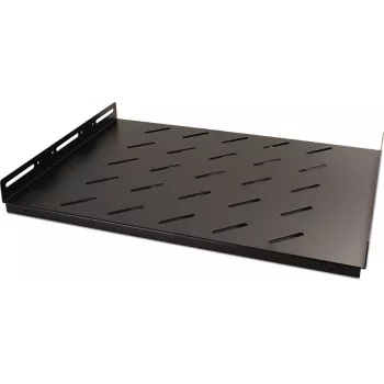 Getfort 60cm fix polc szekrényházhoz 1U 19 inch fekete 50kg