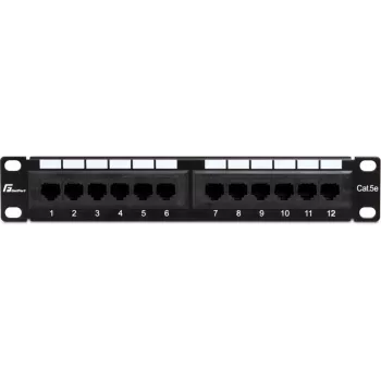 Getfort PGF-5EUTP12-B4 12 portos Cat5e UTP patch panel 10