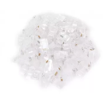 GETFORT RJ45 Cat.5e átvezető csatlakozó UTP 8P8C 100 darabos