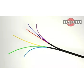 REPERO 735 ipari figyelmeztető szalag 25mm x 25m fehér-fekete