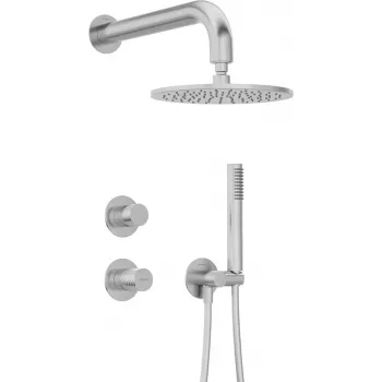 DEANTE süllyesztett zuhanykészlet zuhanyfejjel - króm, 250 mm esőzuhany, egykaros keverő