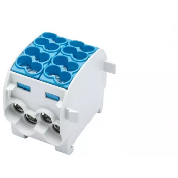 SIMET SCB 25-2 elágazó elosztóblokk Al/Cu, kék, 81505003