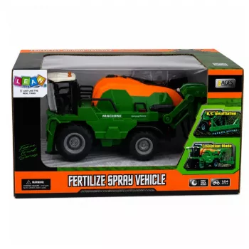 LEAN TOYS kombájn permetezőfunkcióval, fényekkel, hangokkal, 1:24