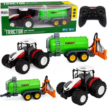 LEAN TOYS távirányítós mezőgazdasági traktor folyékony műtrágya-permetezővel 1:24