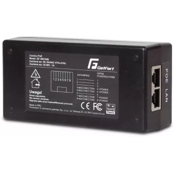 GETFORT GF-48-60W-G Gigabit PoE adapter tápegység
