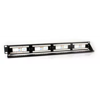GETFORT PGF-6AUTP24-B5 Cat.6A UTP 24 portos patch panel 1U 19 inch fekete
