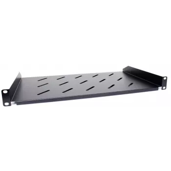 Getfort univerzális 19 inch 1U 270mm fekete rack-polc