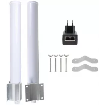 GETFORT GF-ANT-360 körsugárzó antenna 12 dBi 2,4–2,5 GHz N-aljzat fehér