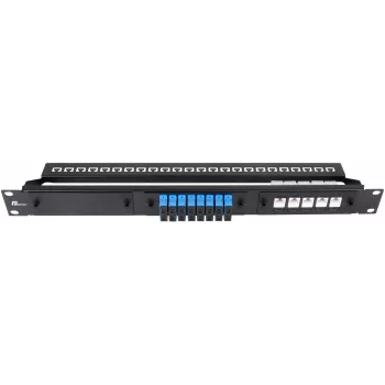 Getfort 1U 24 portos moduláris patch panel fekete