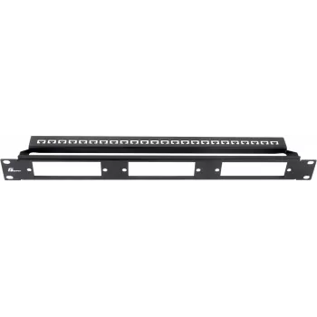 Getfort 1U 24 portos moduláris patch panel fekete