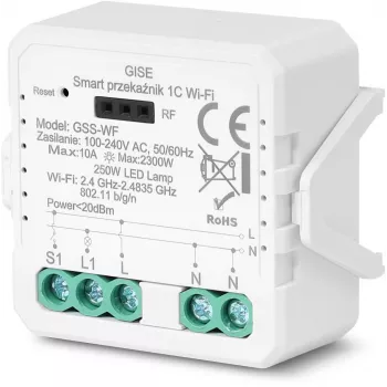 GISE Smart WiFi egyrelés modul Tuya GSS-WF