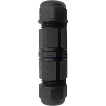 ORNO OR-AE-13621 egyenes inline kábelösszekötő, IP68, 5 pólusú, 4 mm², 400V/20A